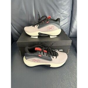 Under Armour Lockdown 7 Tetra Gray Basketball Shoes 3028512-101 Mens Size 12
